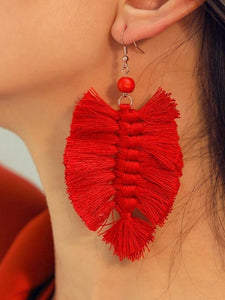 Bohemian Style Tassel Alloy Earrings