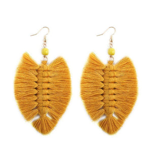 Bohemian Style Tassel Alloy Earrings