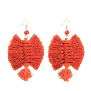 Bohemian Style Tassel Alloy Earrings