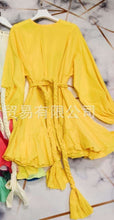 Load image into Gallery viewer, Color Stitching Ethnic Mini Dress