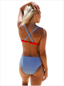 Sexy Bikini Print Sling Women's Swimsuit Split Two-Piece Set