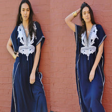 Load image into Gallery viewer, Loose Smock Beach Embroidered Holiday Dress