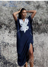 Load image into Gallery viewer, Loose Smock Beach Embroidered Holiday Dress