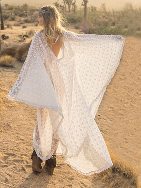 Bohemian Lace Beach Dress Maxi Dress