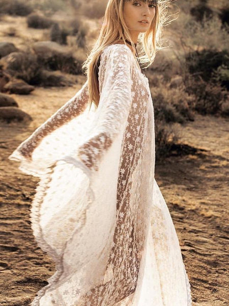 Bohemian Lace Beach Dress Maxi Dress