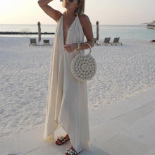 Load image into Gallery viewer, Strap Solid Color Beach Long Dress