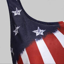 Load image into Gallery viewer, Summer Independence Day Sleeveless Printed Camisole T-shirt