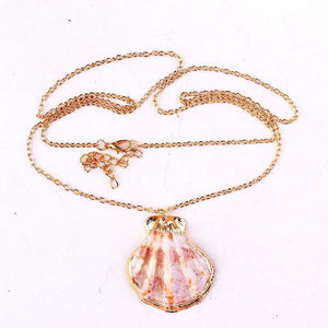 Bohemian Conch Scallop Clavicle Chain Necklace