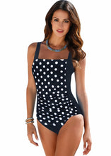 Load image into Gallery viewer, Boat Neck Plain One Piece Swimwear