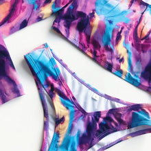 Load image into Gallery viewer, Tie-dye Color Slim Bikini Swimwear