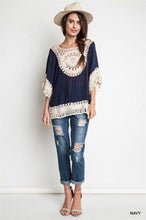 Load image into Gallery viewer, Bohemian Stitching Openwork Hook Beach Blouse