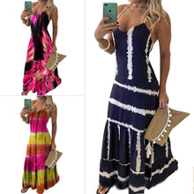 Load image into Gallery viewer, Slim Fit Printed Camisole Long Dress