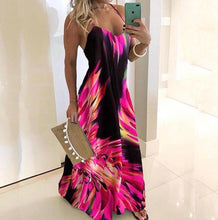 Load image into Gallery viewer, Slim Fit Printed Camisole Long Dress