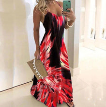 Load image into Gallery viewer, Slim Fit Printed Camisole Long Dress