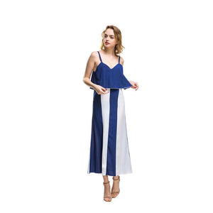 Summer Spaghetti Strap Chiffon Beach Maxi Dress