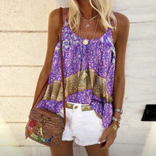 Load image into Gallery viewer, Summer New Product Loose Print Camisole Vest Top