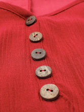 Load image into Gallery viewer, Gracila Vintage Women Long Sleeve V-Neck Irregular Maxi Dresses
