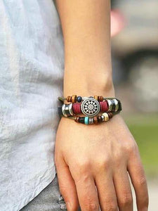 Punk Multi-layered Retro Beaded Bracelet Accessories