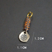 Load image into Gallery viewer, Small pendant sterling S925 silver accessories Tibetan Vajra Corpse Tuolin Master Wakes up the Lion Hand carry Vajra pestle Ah Dun