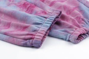 New Women's Tie-dye Casual Sweatshirt Sports Trousers