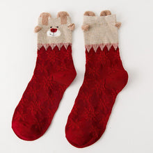 Load image into Gallery viewer, 3 Pairs Christmas Winter Warm Deer Elk Xmas Socks Gifts