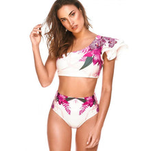 Load image into Gallery viewer, Floral Bikini New Split Swimsuit Women&#39;s Large Print Sexy Split Swimsuit