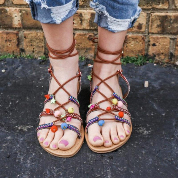 New Bohemia Summer Strap Flat Women Sandals