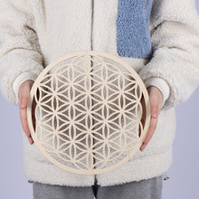 Load image into Gallery viewer, 1PC Flower of Life Shape Wooden Wall Sign Laser Cut Non-slip Coaster Set Wood Placemats Table Mat Round Cup Pad Art Home Decor