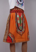 Load image into Gallery viewer, African Print High Waist Casual Skirt