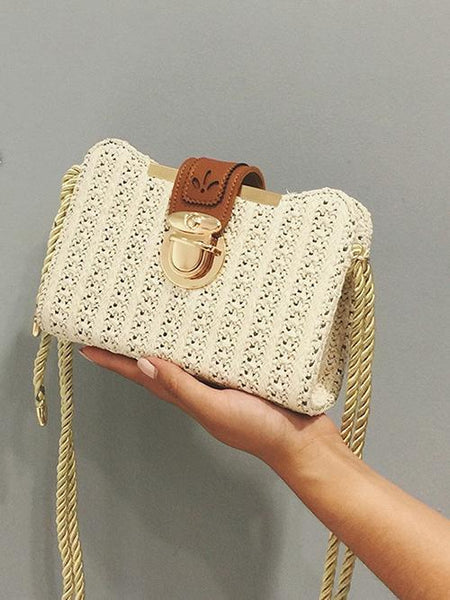 Summer Fashion Trend Shoulder Knit Bags