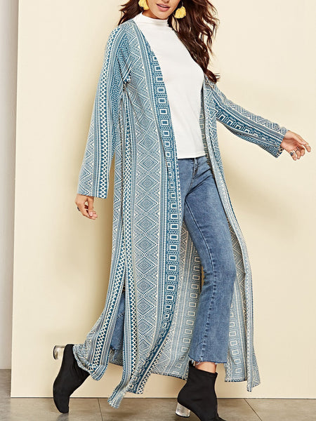 Autumn And Winter Half Open Collar Split Windbreaker Women Cover Up