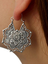 Load image into Gallery viewer, Bohemian Vintage Hollow Alloy Flower Earrings Accessories