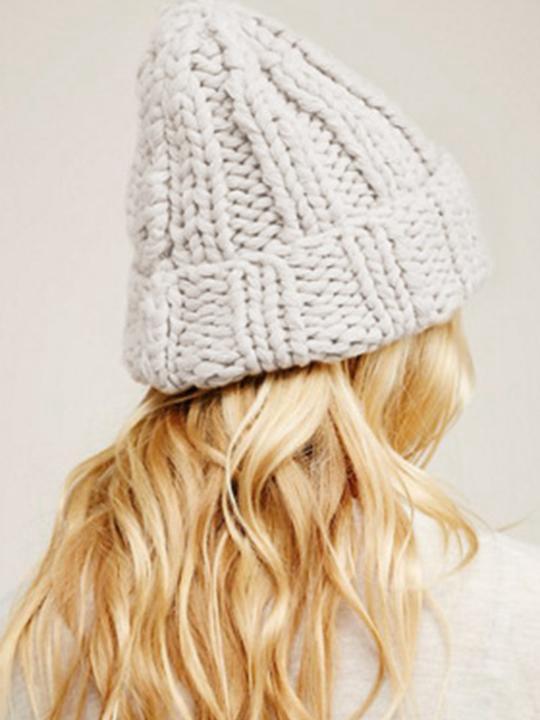 Winter Knit Solid Color Hat
