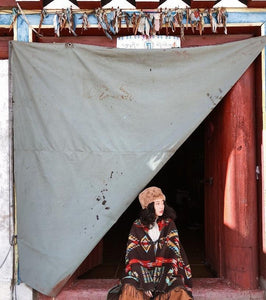 Tibetan Nepalese National Cloak Shawl Thick Hooded bohemian Scarf