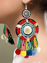 Load image into Gallery viewer, Boho E-Plating Technic Alloy Shell Earrings