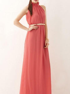 Halter Chiffon Bohemia Maxi Long Party Dress