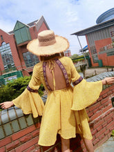 Load image into Gallery viewer, Yellow Backless Bohemia Beach Mini Dress