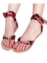 Load image into Gallery viewer, Women Sandals Flip Flop Flower Retro Fashion Bohemia Style