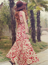 Load image into Gallery viewer, Chiffon Floral-Printed Sleeveless Round Neck Maxi Dress