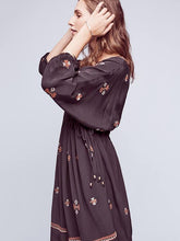 Load image into Gallery viewer, Bohemia Embroidered Loose Mini Dress