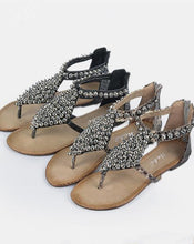 Load image into Gallery viewer, Bohemia Beads Decorated Beach Flat Sandals