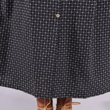 Load image into Gallery viewer, New Arrival Stand Collar Fashion Blouse Dress Plaid Long Sleeve Autumn Dress Plus Size Women Casual Midi Spring Dress