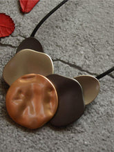 Load image into Gallery viewer, Korean Version of The Simple Irregular Geometric Hanging Brand Long Necklace Wool Chain