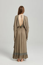 Load image into Gallery viewer, BOHO DEEP-V HIGH-WAISTED BACKLESS LONG DRESS
