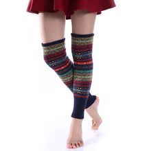 Load image into Gallery viewer, Bohemia Knit Leg Warmers Knitted Over Knee-high Stocking