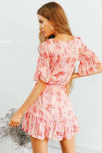 Load image into Gallery viewer, Chiffon Printed Summer Beach Mini Dress