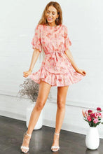 Load image into Gallery viewer, Chiffon Printed Summer Beach Mini Dress