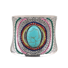Load image into Gallery viewer, 2Colors Bohemian Vintage Turquoise Cuff Bracelets