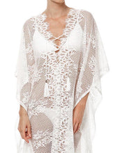 Load image into Gallery viewer, Lace White Split Front Long Bohemia Beach Dress