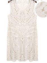 Load image into Gallery viewer, Naked Leisure Hollowed Out Full Lace Sleeveless Vest Dress Loose Sexy Dress